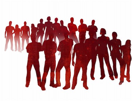 simsearch:400-05034662,k - textures style of people silhouettes Stock Photo - Budget Royalty-Free & Subscription, Code: 400-04502613