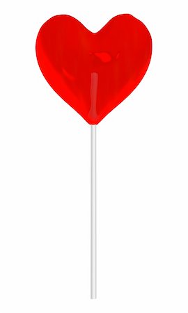 Render of a heart shaped relollipop Foto de stock - Super Valor sin royalties y Suscripción, Código: 400-04502933