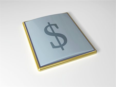 simsearch:400-06088629,k - 3d scene icon with symbol of the dollar Stock Photo - Budget Royalty-Free & Subscription, Code: 400-04503178