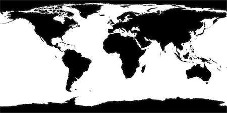 World map texture - detailed black & white illustration as 3D source map Stock Photo - Budget Royalty-Free & Subscription, Code: 400-04503567