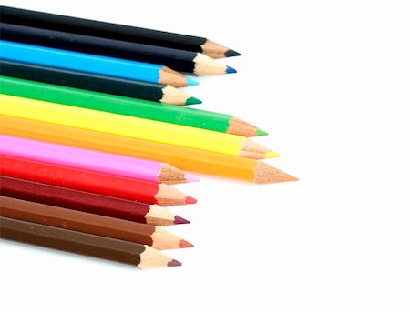 simsearch:400-07614613,k - color pencils isolated. More on my portfolio. Photographie de stock - Aubaine LD & Abonnement, Code: 400-04514116