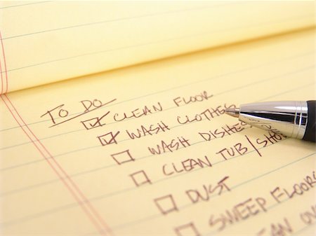 to do list created on yellow legal pad Stock Photo - Budget Royalty-Free & Subscription, Code: 400-04514566