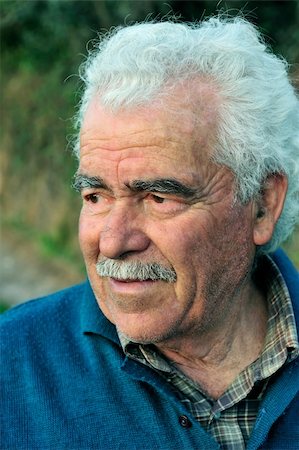 Portrait of a senior male farmer from southern Greece Stock Photo - Budget Royalty-Free & Subscription, Code: 400-04514862