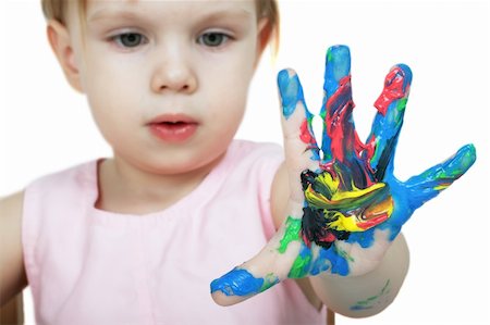 simsearch:400-04382434,k - colored child's hand Foto de stock - Royalty-Free Super Valor e Assinatura, Número: 400-04515198