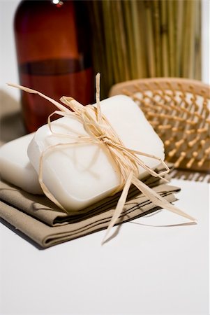 SPA soap and towels accessories for wellness or relaxing Stock Photo - Budget Royalty-Free & Subscription, Code: 400-04515533