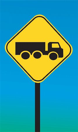 simsearch:400-04208208,k - Illustration of truck printed yellow sign board Foto de stock - Super Valor sin royalties y Suscripción, Código: 400-04516252