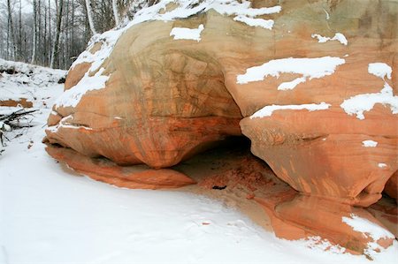 simsearch:400-05063238,k - Abstract picture of sandstone with snow - useful for backgrounds Stock Photo - Budget Royalty-Free & Subscription, Code: 400-04516262