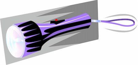 simsearch:400-08187651,k - Illustration of a violet coloured torch Fotografie stock - Microstock e Abbonamento, Codice: 400-04516593
