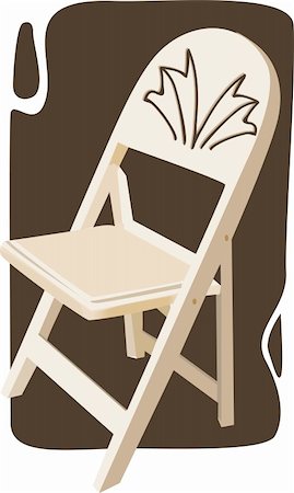 portable chair not people - Illustration of a beautiful chair Stock Photo - Budget Royalty-Free & Subscription, Code: 400-04517138