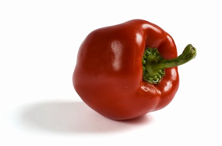 simsearch:400-06061963,k - Sweet red bell pepper (Capsicum annuum)  with shadow on white background. Clipping path included Foto de stock - Royalty-Free Super Valor e Assinatura, Número: 400-04517566