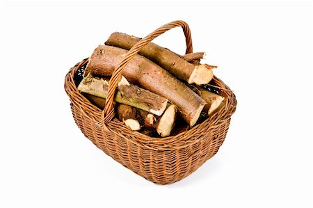 selectphoto (artist) - A wicker basket of firewood Stock Photo - Budget Royalty-Free & Subscription, Code: 400-04518413