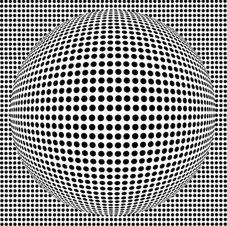 Halftone background with blowing circles Stock Photo - Budget Royalty-Free & Subscription, Code: 400-04518922