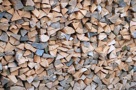 A stack of pine firewood. Karpaty mountain Stock Photo - Budget Royalty-Free & Subscription, Code: 400-04519301