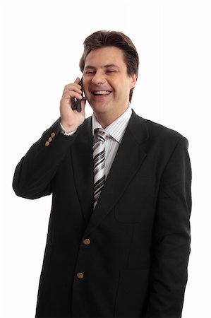 simsearch:400-08159440,k - Happy businessman on a telephone call Stock Photo - Budget Royalty-Free & Subscription, Code: 400-04519337