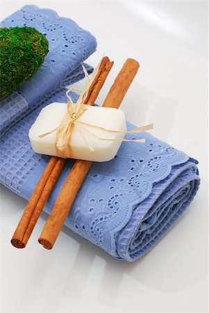 SPA soap and towels - accessories for wellness or relaxing Stock Photo - Budget Royalty-Free & Subscription, Code: 400-04510044