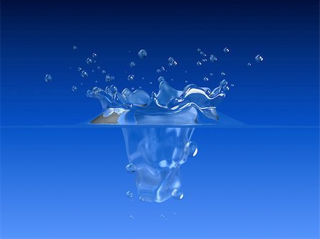 simsearch:400-04555278,k - 3d rendered illustration of a water splash on a blue background Photographie de stock - Aubaine LD & Abonnement, Code: 400-04510544