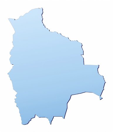 simsearch:400-04511519,k - Bolivia map filled with light blue gradient. High resolution. Mercator projection. Foto de stock - Royalty-Free Super Valor e Assinatura, Número: 400-04511521