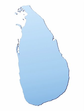 simsearch:400-04511519,k - Sri Lanka map filled with light blue gradient. High resolution. Mercator projection. Foto de stock - Super Valor sin royalties y Suscripción, Código: 400-04511530