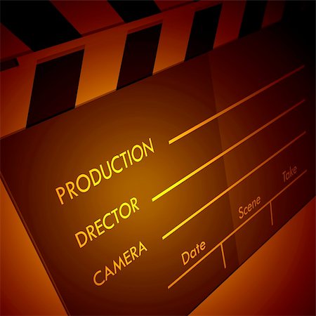 simsearch:400-07816699,k - film clapper in red light Stock Photo - Budget Royalty-Free & Subscription, Code: 400-04511759