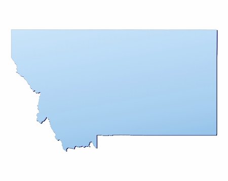 simsearch:400-04511519,k - Montana(USA) map filled with light blue gradient. High resolution. Mercator projection. Foto de stock - Super Valor sin royalties y Suscripción, Código: 400-04512613
