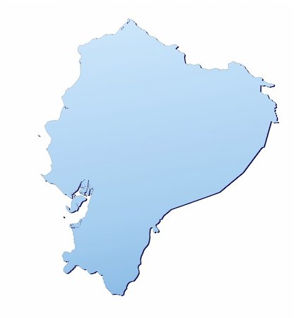 simsearch:400-04511519,k - Ecuador map filled with light blue gradient. High resolution. Mercator projection. Foto de stock - Super Valor sin royalties y Suscripción, Código: 400-04512628