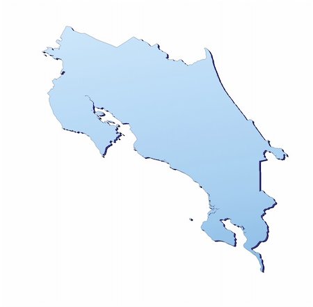 simsearch:400-04511519,k - Costa Rica map filled with light blue gradient. High resolution. Mercator projection. Foto de stock - Super Valor sin royalties y Suscripción, Código: 400-04512620