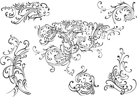 pauloribau (artist) - Illustration of a vector decoration elements Foto de stock - Super Valor sin royalties y Suscripción, Código: 400-04512935