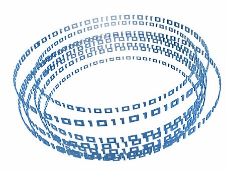 simsearch:400-05694624,k - 3d rendered illustration of blue abstract digital rings Stock Photo - Budget Royalty-Free & Subscription, Code: 400-04513394