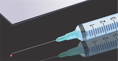 simsearch:400-04513453,k - Illustration of a syringe with markings Stock Photo - Budget Royalty-Free & Subscription, Code: 400-04513460