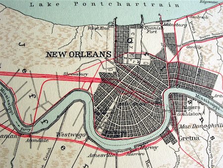 The way we looked at New Orleans in 1949. Stock Photo - Budget Royalty-Free & Subscription, Code: 400-04513539