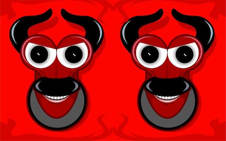 simsearch:400-04008251,k - Illustration of fantasy of two bull masks Stock Photo - Budget Royalty-Free & Subscription, Code: 400-04513986
