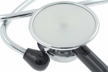 stethoscope on white - real macro Stock Photo - Budget Royalty-Free & Subscription, Code: 400-04524296
