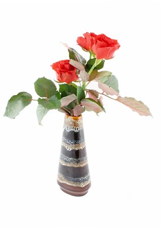 simsearch:400-05033064,k - red roses in vase Foto de stock - Royalty-Free Super Valor e Assinatura, Número: 400-04524774