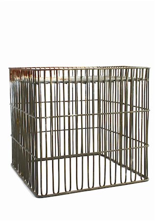 psiquiátrico - isolated cage Foto de stock - Super Valor sin royalties y Suscripción, Código: 400-04524772