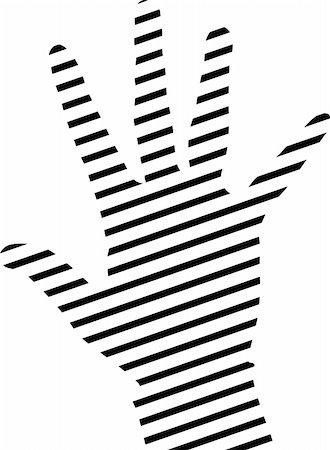 silhouette hand grasp - black and white symbols made from hands Photographie de stock - Aubaine LD & Abonnement, Code: 400-04526042