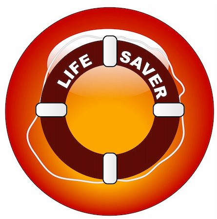 simsearch:400-08221601,k - red icon or button for  life preserver with words life saver Stock Photo - Budget Royalty-Free & Subscription, Code: 400-04526978