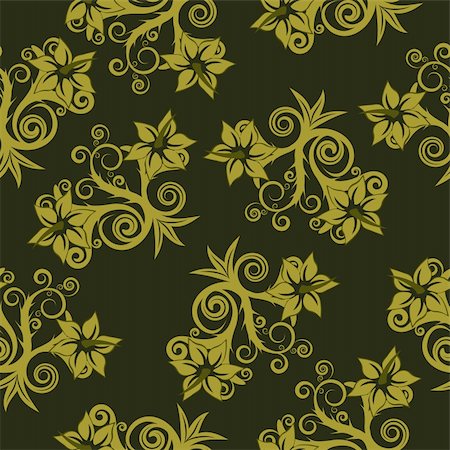 seamless summer backgrounds - Floral seamless background for yours design use. For easy making seamless pattern just drag all group into swatches bar, and use it for filling any contours. Stock Photo - Budget Royalty-Free & Subscription, Code: 400-04527343