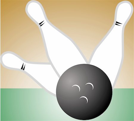 simsearch:400-05163136,k - Illustration of bowling pins and ball Stockbilder - Microstock & Abonnement, Bildnummer: 400-04527379