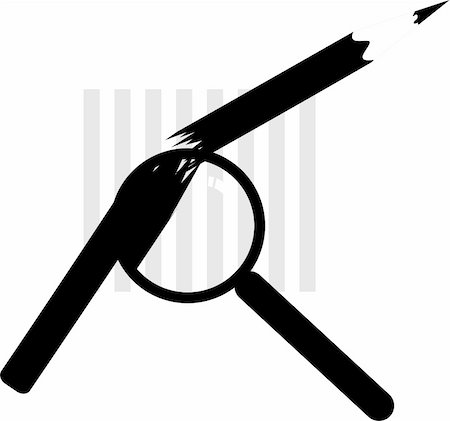 simsearch:400-04571193,k - Illustration of a magnifying glass inspecting a graph Foto de stock - Super Valor sin royalties y Suscripción, Código: 400-04528478