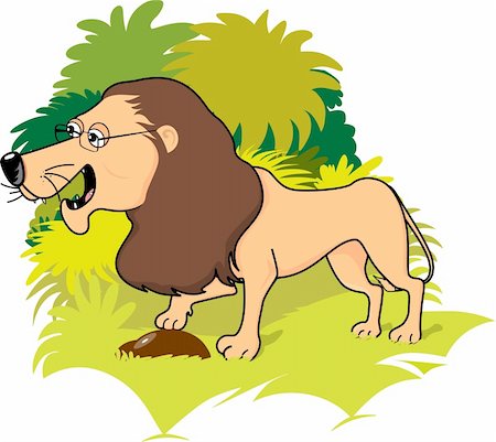 simsearch:400-04026368,k - Illustration of a cartoon lion Fotografie stock - Microstock e Abbonamento, Codice: 400-04528533