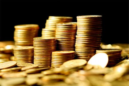 simsearch:400-07123052,k - golden coins macro close up Stock Photo - Budget Royalty-Free & Subscription, Code: 400-04528695