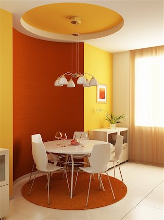 simsearch:400-08315056,k - modern kitchen interior 3d rendering Fotografie stock - Microstock e Abbonamento, Codice: 400-04528748