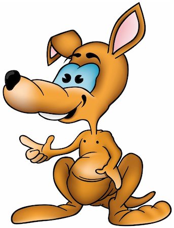 Kangaroo - smiling cartoon illustration as vector Stock Photo - Budget Royalty-Free & Subscription, Code: 400-04528877