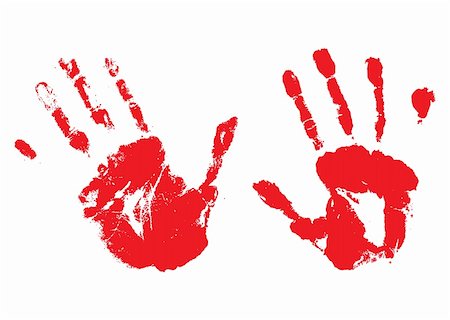 simsearch:846-07760760,k - A pair of bloody hands made with ink or paint Stock Photo - Budget Royalty-Free & Subscription, Code: 400-04529049
