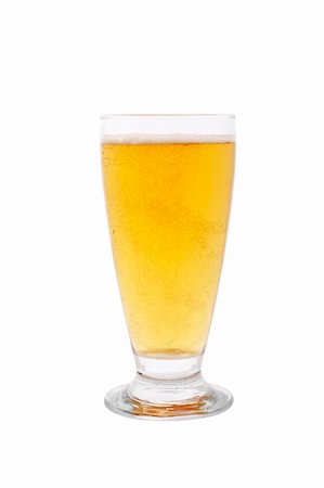 simsearch:622-08542919,k - A glass of cold beer isolated on white background Stock Photo - Budget Royalty-Free & Subscription, Code: 400-04529186