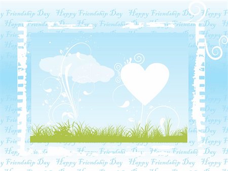 simsearch:400-04027284,k - grungy frame of  hearts and cloud, vector Stock Photo - Budget Royalty-Free & Subscription, Code: 400-04529195