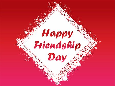 simsearch:400-04027284,k - friendship day with grunge frame on red backgournd Stock Photo - Budget Royalty-Free & Subscription, Code: 400-04529190