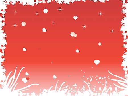 simsearch:400-04027284,k - grunge frame with heart and stars in red Stock Photo - Budget Royalty-Free & Subscription, Code: 400-04529192