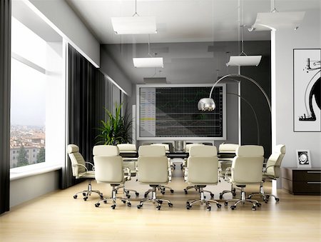 simsearch:400-04535142,k - Room of negotiation at office in Verde 3d image Photographie de stock - Aubaine LD & Abonnement, Code: 400-04529226