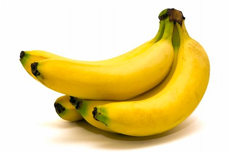 simsearch:400-04266671,k - A bunch of ripe banana on a white background - isolated Foto de stock - Super Valor sin royalties y Suscripción, Código: 400-04529918